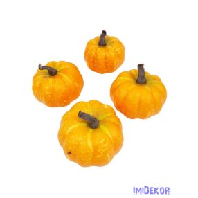 Mű tök 7cm 4db/csomag - Napsárga