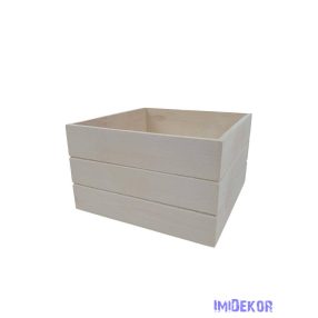 Magaságyás fa ládikó 15cm - Fehér