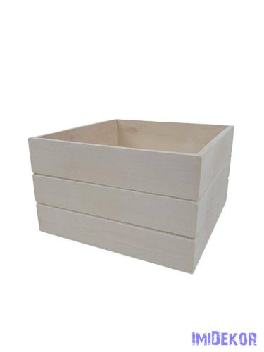 Magaságyás fa ládikó 15cm - Fehér