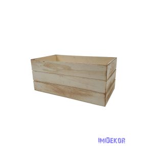 Magaságyás fa ládikó 11x20cm M - Natúr