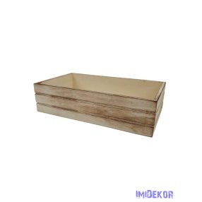 Magaságyás fa ládikó 11x20cm A - Natúr