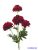 Krizantém 4 fejes szálas selyemvirág 80cm - Piros