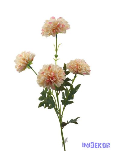 Krizantém 4 fejes szálas selyemvirág 80cm - Cirmos