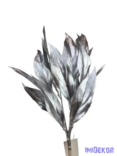 Metál műzöld csokor 14 - Ezüst