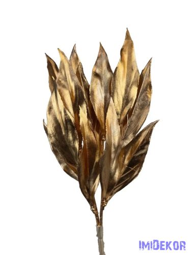 Metál műzöld csokor 14 - Arany