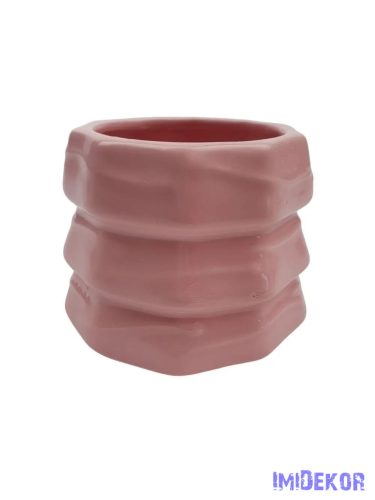 Fenyőfa formájú kerámia kaspó - Rózsaszín