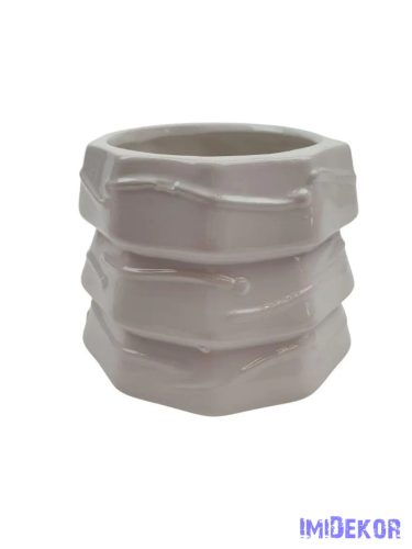 Fenyőfa formájú kerámia kaspó - Fehér