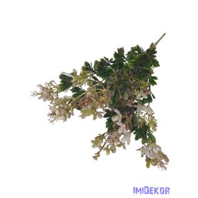 Virágos műzöld díszítő csokor 37cm 3109 - Barna