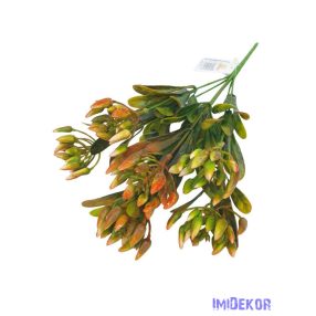 Bimbós műzöld csokor 32cm 3111 - Narancs