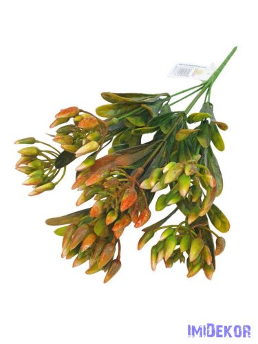 Bimbós műzöld csokor 32cm 3111 - Narancs