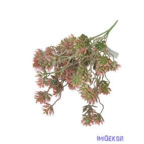 Műzöld díszítő csokor 37cm 3112 - Rózsaszín