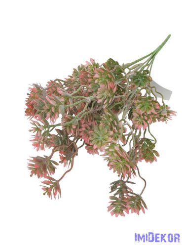 Műzöld díszítő csokor 37cm 3112 - Rózsaszín