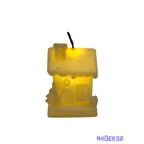 Led gyertya - Mézeskalács házikó