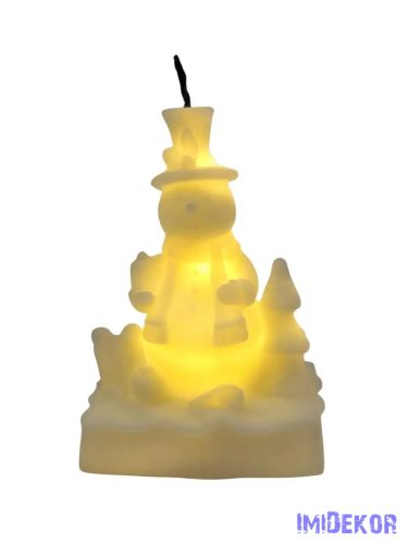 Led gyertya - Hóember