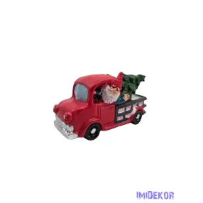 Piros pick up autó manó