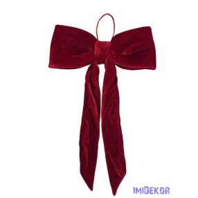 Ajtó masni - Piros 40 cm