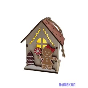 Ledes fa házikó - Mézeskalács lánnyal