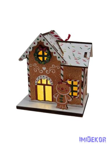 Ledes fa házikó - Mézeskalács házikó emeletes