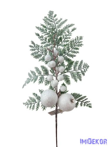 Csillámos havas páfrány levél