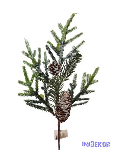 Mű norfolk fenyőág tobozzal