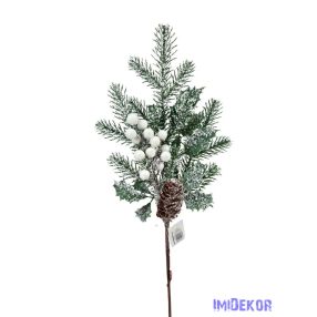 Hódarás fenyőág tobozzal magyal levéllel