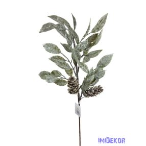 Hamvas csillámos leveles ág tobozzal