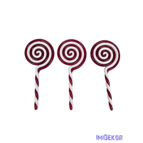 Műanyag nyalóka bot - Kerek tetejű