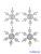 Átlátszó műanyag kari dekor - Hópehely*4