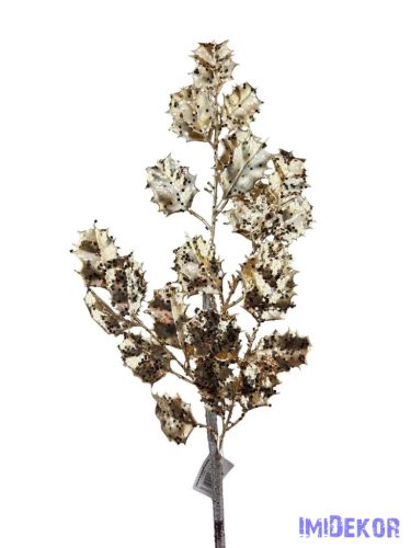 Metál flitteres magyal ág - Pezsgő