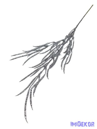 Glitteres ág hosszúkás 80 cm - Ezüst