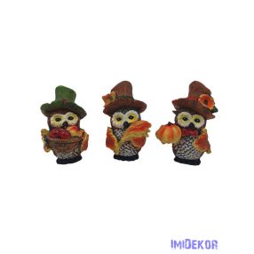 Bagoly figura kalappal