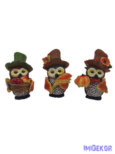 Bagoly figura kalappal
