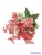 Kis virágos selyemvirág csokor 35cm - Korall