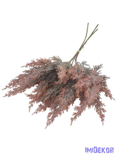 Bolyhos műzöld csokor 41cm 3322 - Rozsda