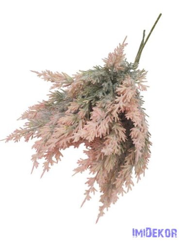 Bolyhos műzöld csokor 41cm 3322 - Rózsaszín