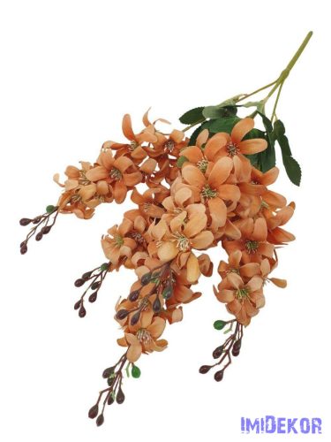 Szarkaláb 5 ágú selyem csokor 60cm - Narancs