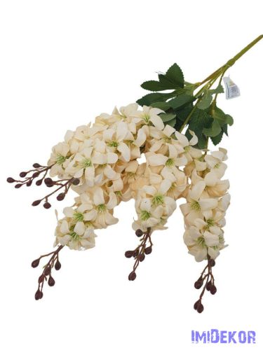 Szarkaláb 5 ágú selyem csokor 60cm - Krém