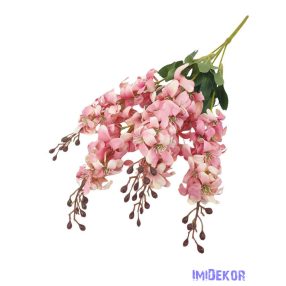 Szarkaláb 5 ágú selyem csokor 60cm - Cirmos Rózsaszín