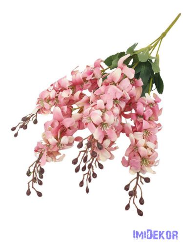 Szarkaláb 5 ágú selyem csokor 60cm - Cirmos Rózsaszín