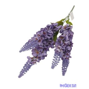 Gyűszűvirág 5 ágú selyem csokor 55cm - Lila