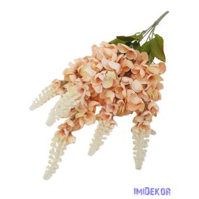 Gyűszűvirág 5 ágú selyem csokor 55cm - Barack