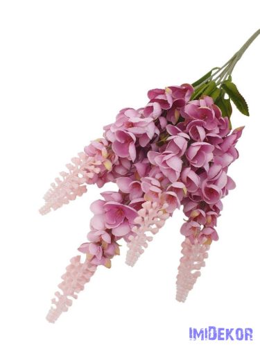 Gyűszűvirág 5 ágú selyem csokor 55cm - Mályva