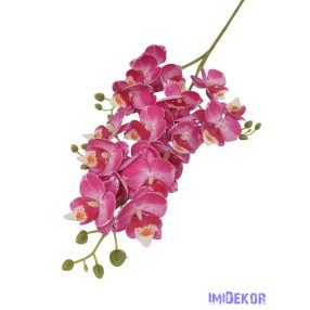 Orchidea mű 21 fejes ág 77 cm - Pink