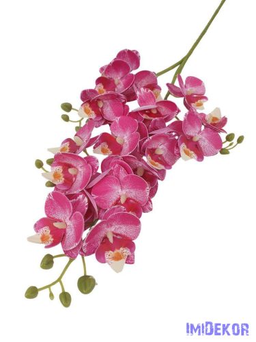 Orchidea mű 21 fejes ág 77 cm - Pink