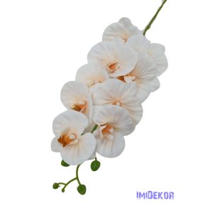 Fodros szirmú orchidea ág 9v 90cm - Barackos