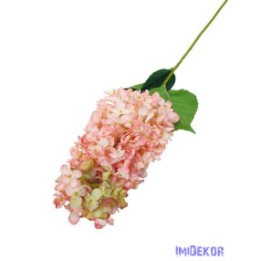 Bugás hortenzia szálas selyemvirág 80cm - Rózsaszín