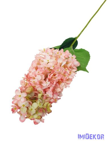 Bugás hortenzia szálas selyemvirág 80cm - Rózsaszín