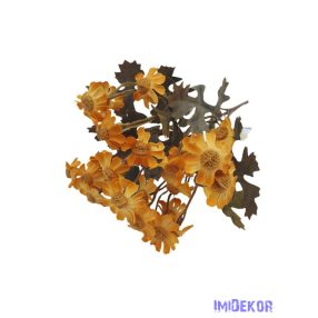 Antik színű őszi kis csokor 26cm - Napsárga