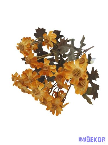 Antik színű őszi kis csokor 26cm - Napsárga