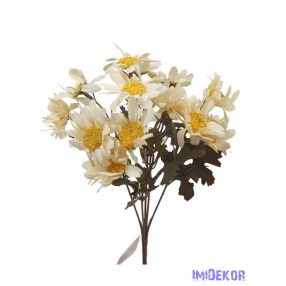 Antik színű kis csokor 28cm - Törtfehér